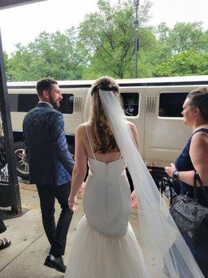 My wedding hair! It was a rainy/humid day but the style lasted all day long!!!