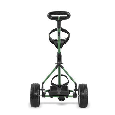 HB Scout electric golf trolley in green.