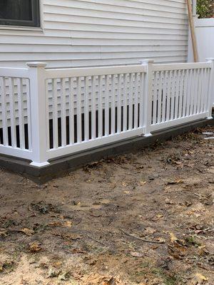 Pvc hand railing