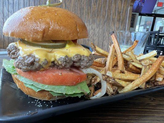 Classic Burger with Hand Cut Fries