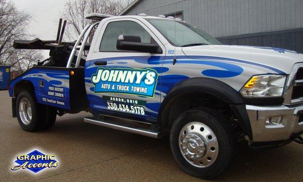 Johnny's Auto & Truck Towing Partial Wrap