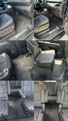 Before and after interior detail