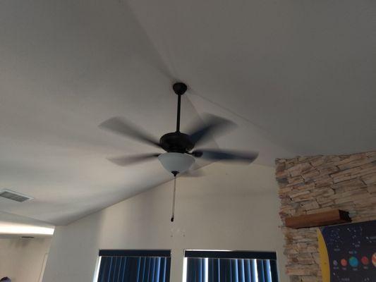 New ceiling fan.