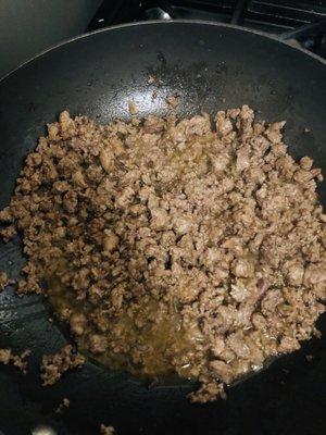 Unfortunately this is what you get as taco meat, bunch of leftovers that resembles the worse ground beef i have seen. Just horrible.