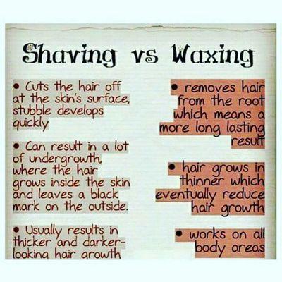 Why shave when you could be waxing!