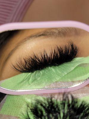 Eyelashes extensions