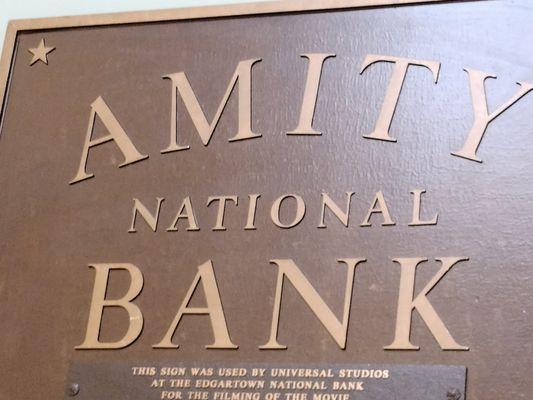 Amity Sign close up