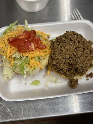 Taco burger