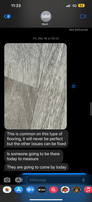 Mark the owner of ZEALOUS RENOVATION stating that uneven flooring I paid $8,000 is "common"