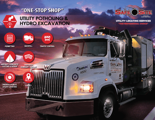 Vacuum Excavation, Hydrovac & Subsurface Utility Engineering Services throughout Arizona, Nevada & Southern California.