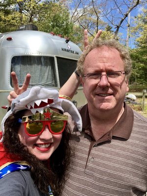 Melly & Ian McCutcheon camping on Martha's Vineyard Island