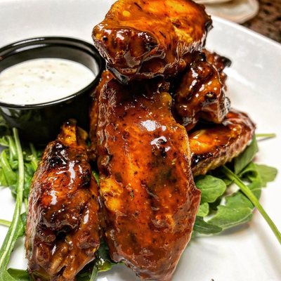 Jerk mango bbq wings