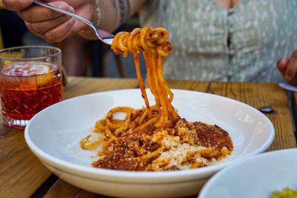 Bucatini All' Amatriciana - IG: @nelson_eats