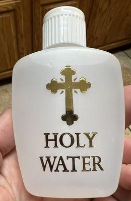 Pay for the container, and they fill with complimentary holy water :)