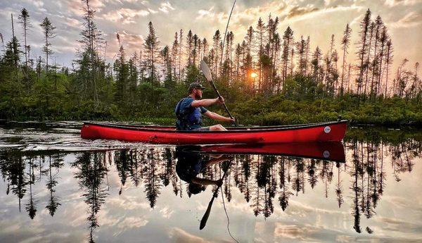 Sunset on the Osgood River Muskeg