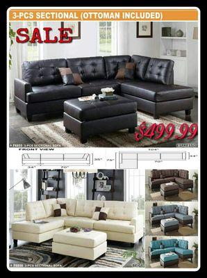 3pc sectional sofa set