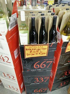 Wine specials buy one get 2nd for $1