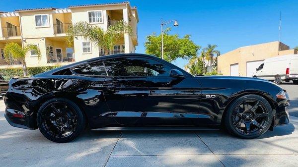 2021 Mustang GT, Borla S-Type Cat-Back w/chrome tips.