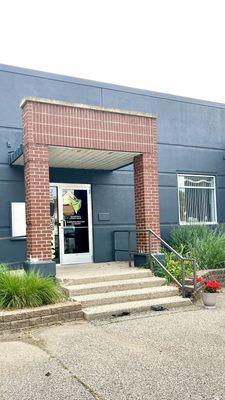 The front entrance of The Well Being offices & gym.