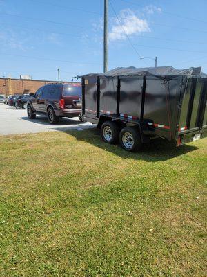 Driveway and landscape friendly dumpsters