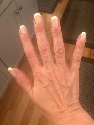 Lovely gel French manicure