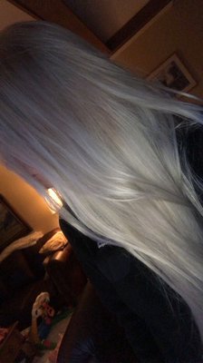 Full highlights platinum blonde