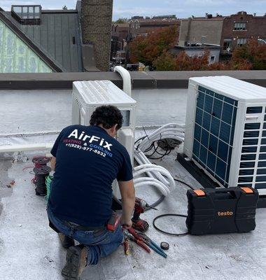 Airfix performing Hvac system replacement