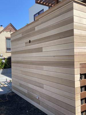 Cider Wood Siding Installation