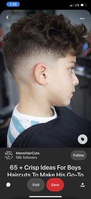 The haircut I requested