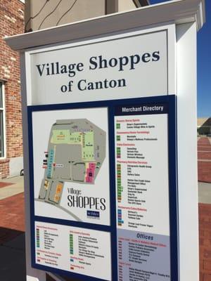 Village Shoppes of Canton -- 95 Washington Street, Canton        Sign