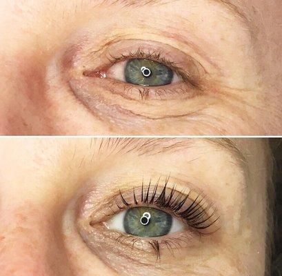 Lash lift and Tint. Amazing transformation!