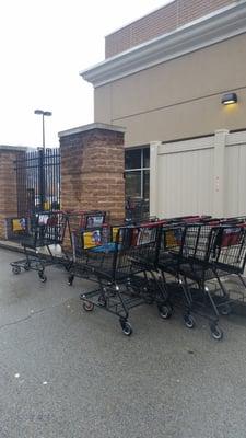 Carts never collected...