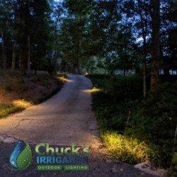 Lighting installation by Chuck's Irrigation & Outdoor Lighting, LLC