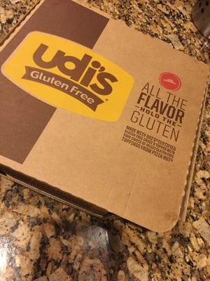 Got a gluten free pizza. I can work with this when I get the pizza craving!