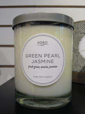 Kobo's Green Pearl Jasmine candle