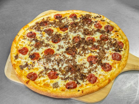 Steak & Beef Pepperoni Pizza