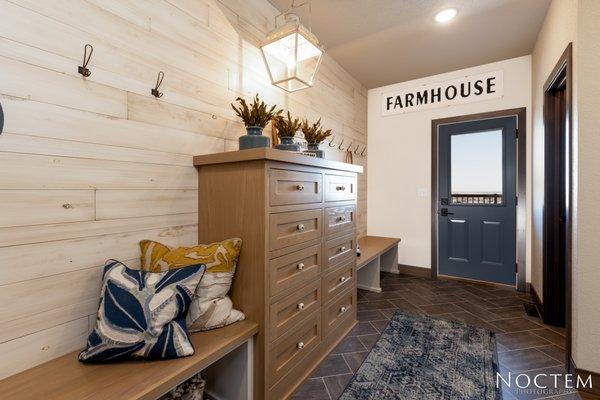 Mudroom Storage and benches