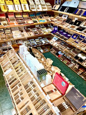 Our walk in humidor holds one of the best selections of cigars in the country.