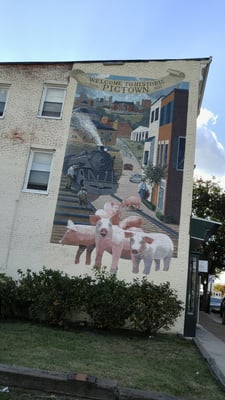 Right across on Martin Luther King Boulevard a block from our house . the city got its name....just like it says.