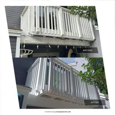 Rebuilt balcony to CA code.