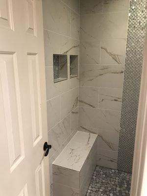 Remodeling shower