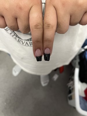 uneven nails