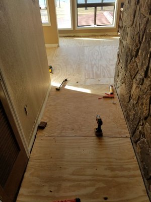 Preparing flooring