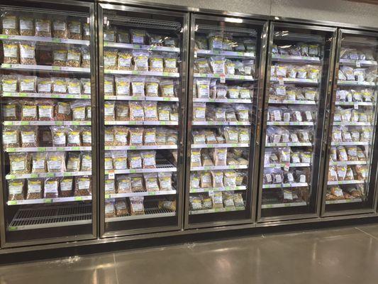 All the bulk food items that should be refrigerated but usually aren't are all properly refrigerated! No rancid nuts and flours here!