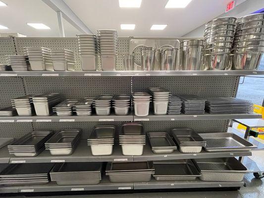 Food pans - plastic and metal