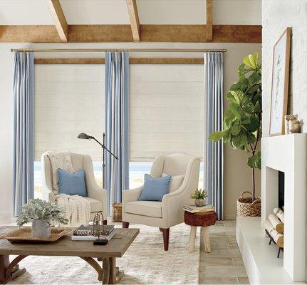 Suite Pieces Interiors offers  Hunter Douglas & Graber Window Treatments & Custom Window Treatments