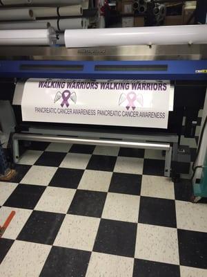 Thank You SCOTT My Double Sided Lawn Sign #BettysWalkingWarriors #PancreaticCancerAwareness Turned Out Beautiful!~ #CurePC #Delaware