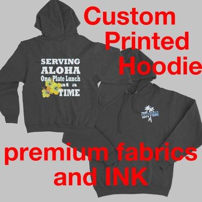 Custom printed hoodies with no minimum