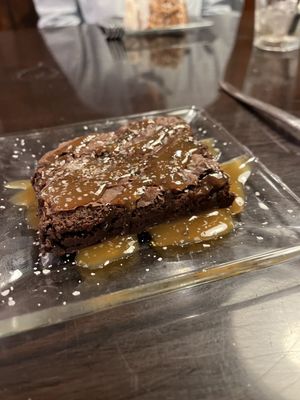 Salted caramel brownie, warmed!