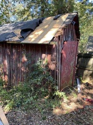 Roof repair for barn.